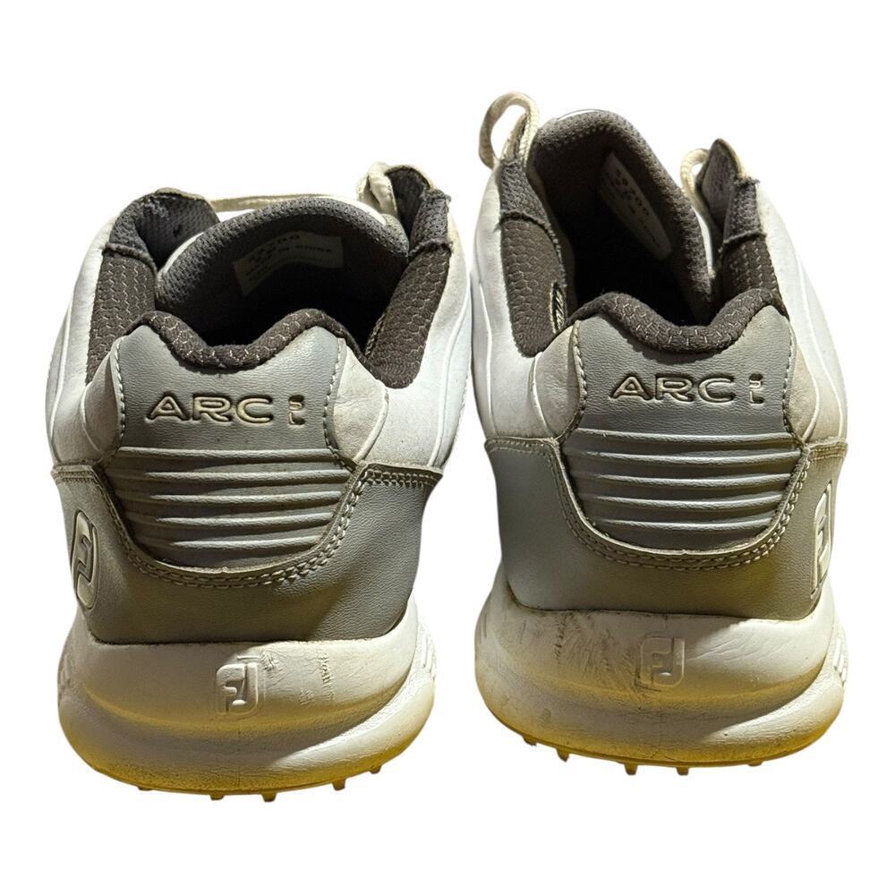 FootJoy ARC SL White Gray Men's Size 9M Golf Shoes Spikeless Leather Comfort - Picture 5 of 5